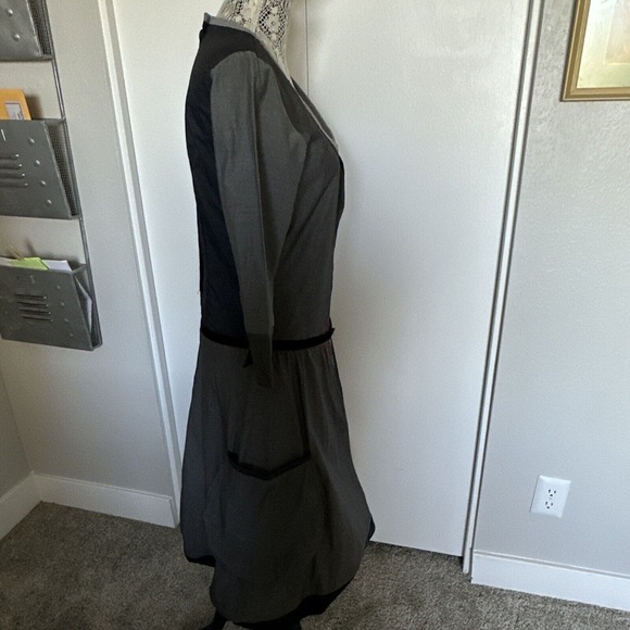 DESIGUAL Womens Dress EU 38 Small Grey Patchwork Cotton Poly - Picture 9 of 9